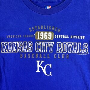 Kansas City Royals Shirt Men's Medium MLB Blue Baseball Sportswear Gorpcore